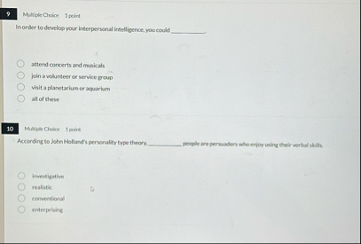 9 Maltiple Cholice 1 point In order to develop