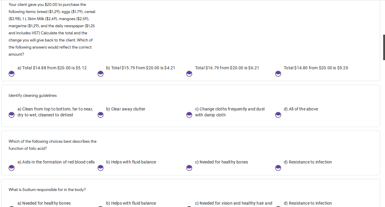 your client gave you $ 2 0 . 0 0 to purchase the