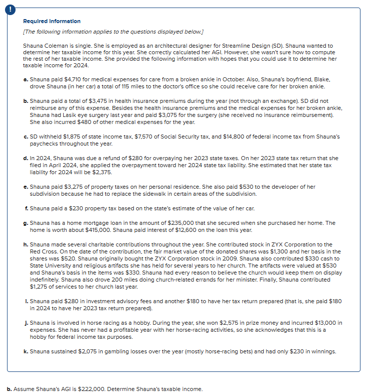 ( Assume her AGI is 2 2 2 , 0 0 0 )