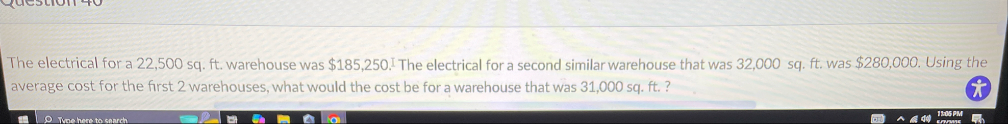 The electrical for a 2 2 , 5 0 0 s q . ft .