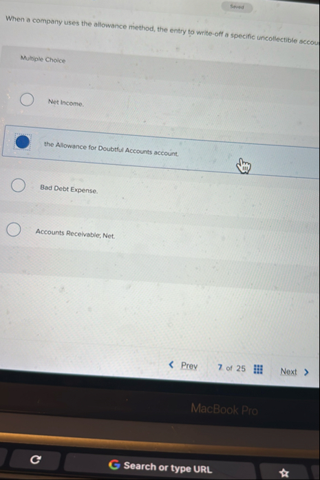 When a company uses the allowance method, the