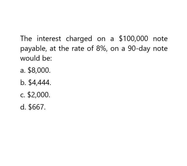 Can you explain this general accounting question