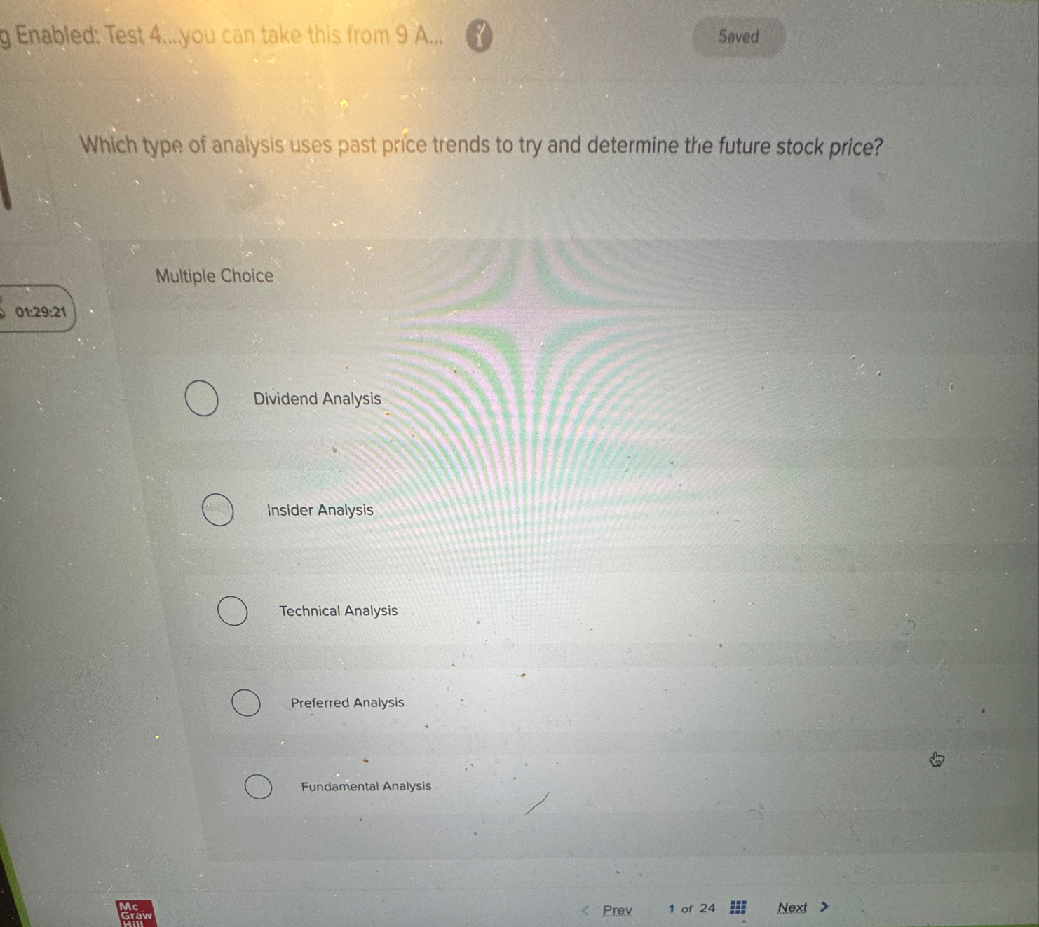 9 Enabled: Test 4 . . . you can take this from 9