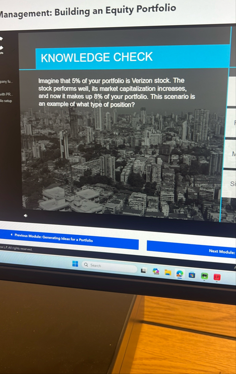 ? a n a g e m e n t : B u i l d i n g a n E q u i