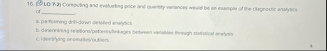 ( 5 . LO 7 - 2 ) Computing and evaluating price