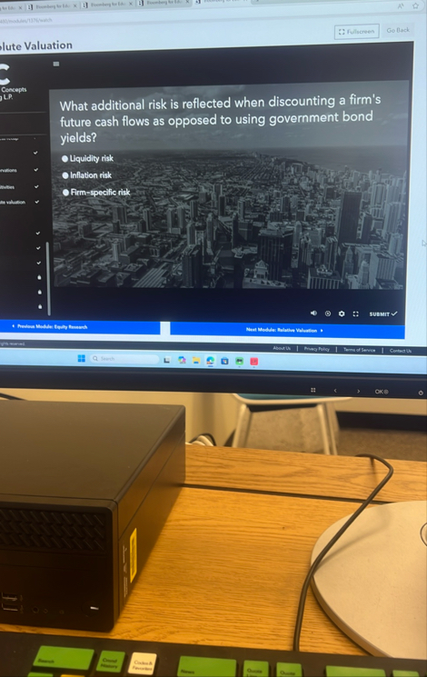 Go llack lute Valuation What additional risk is