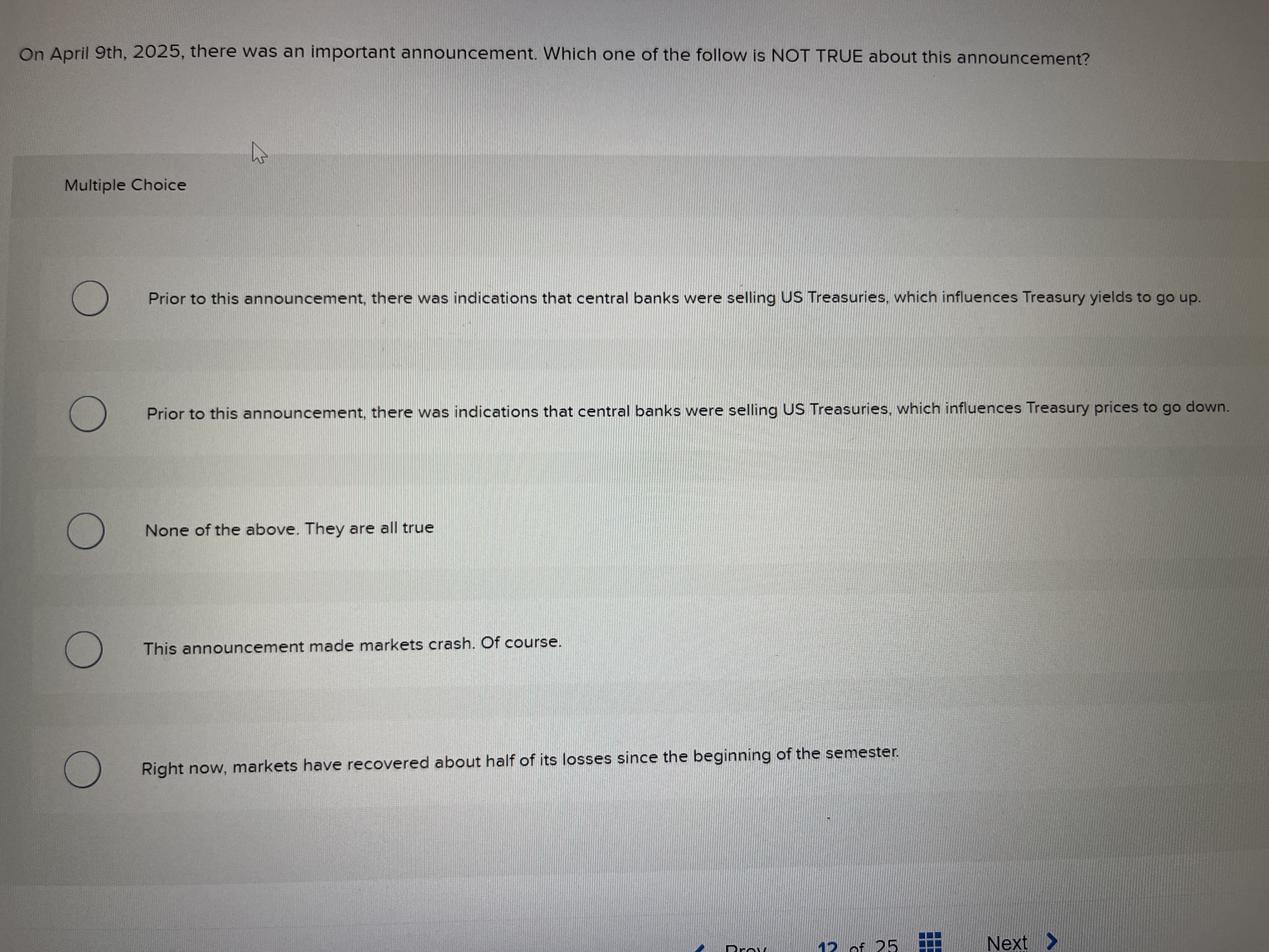 On April 9 th , 2 0 2 5 , there was an important