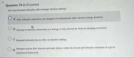 Question 7 4 ( 0 . 3 3 points ) How does bounded
