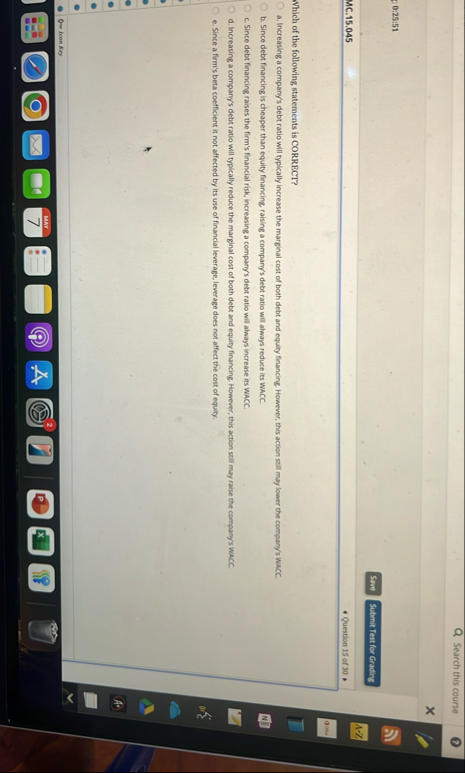 Search this course 0 : 2 5 : 5 1 MC . 1 5 . 0 4 5
