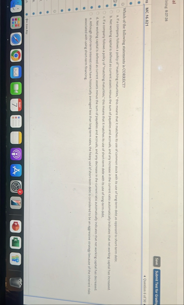 MC . 1 6 . 0 2 1 Question 6 of 3 0 Which of the