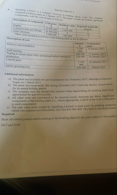 1 AS 1 6 . GROUT 2 acquired a bottling placentany