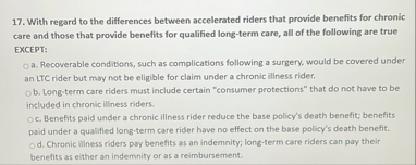 With regard to the differences between