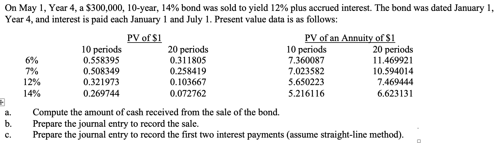 On May 1 , Year 4 , a \ ( \ $ 3 0 0 , 0 0 0 , 1 0