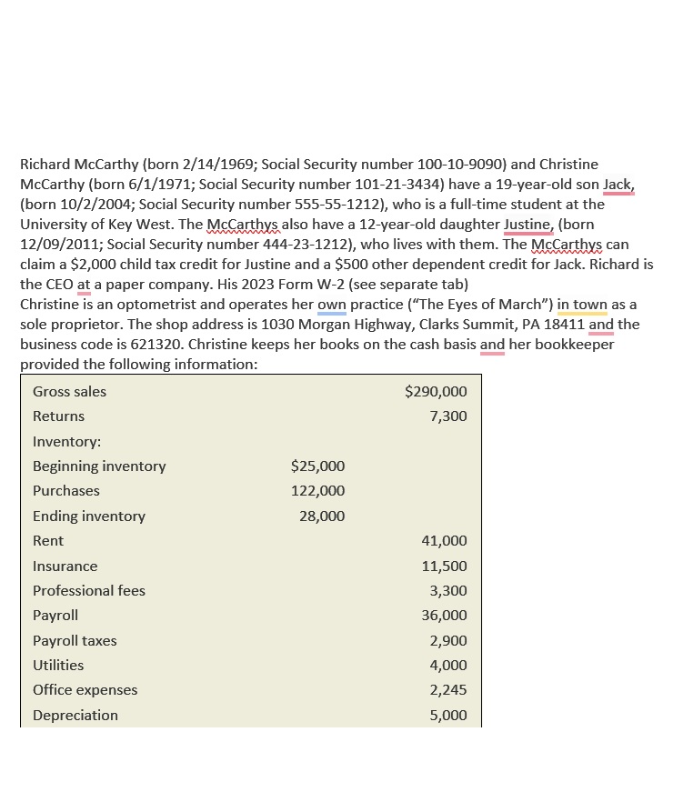 Required: Fill out form 8 9 9 5 , form 8 9 6 0 ,