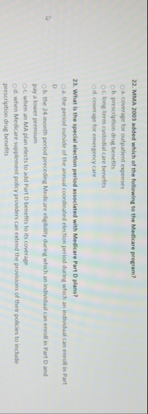 MMA 2 0 0 3 added which of the following to the