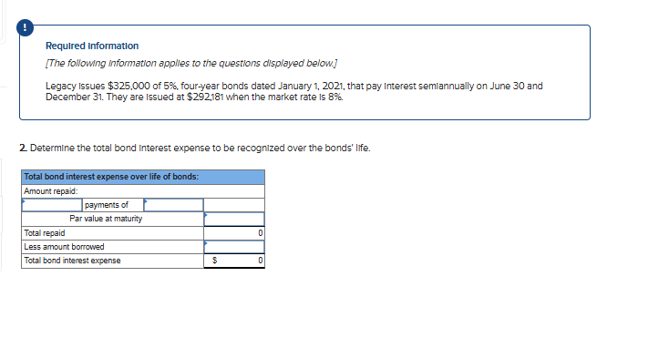 A. Required Information [The following