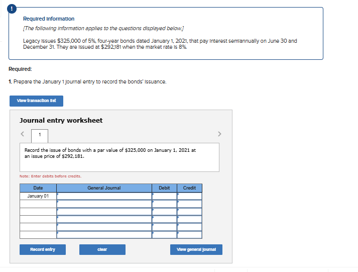 A. Required Information [The following