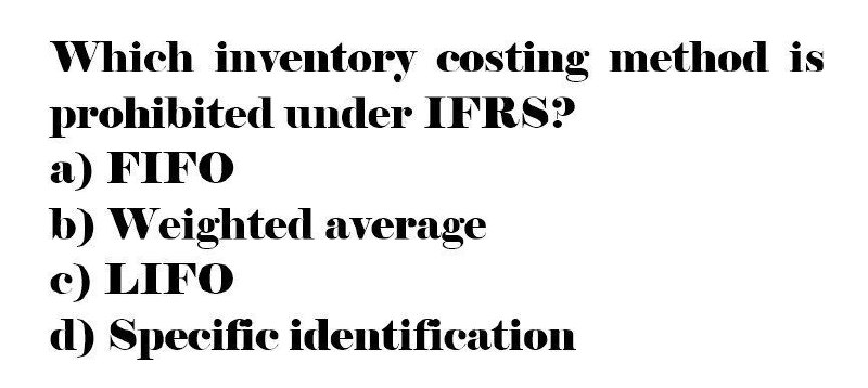 5 PTS Which inventory costing method is