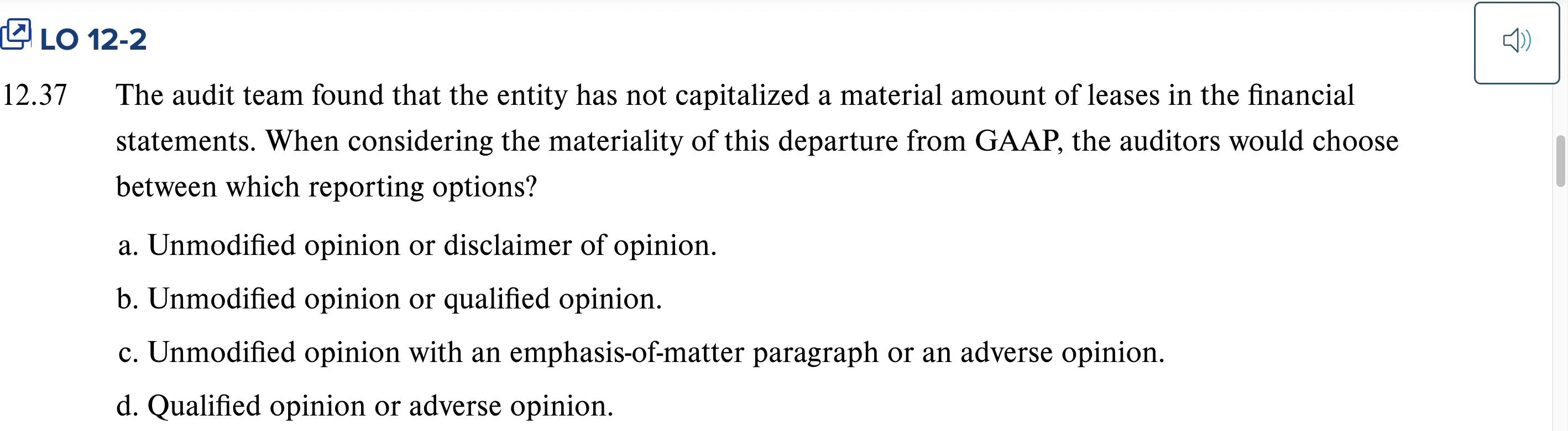 LO 1 2 - 2 1 2 . 3 7 The audit team found that