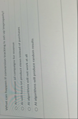 What can happen if conversion tracking is set up