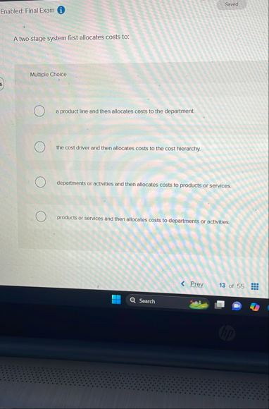 Soved Enabled: Final Exam ( i ) A two - stage