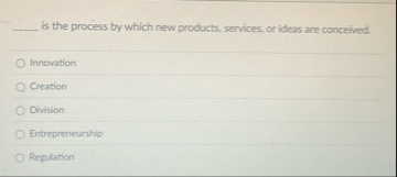 is the process by which new products, services,