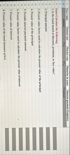 \ table [ [ 3 , Face value,Stated rate,Market