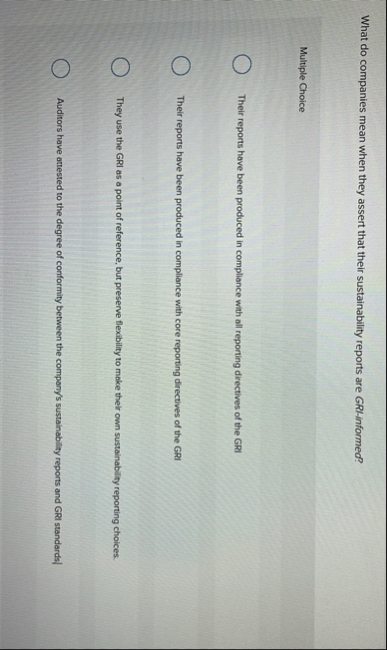 What do companies mean when they assert that