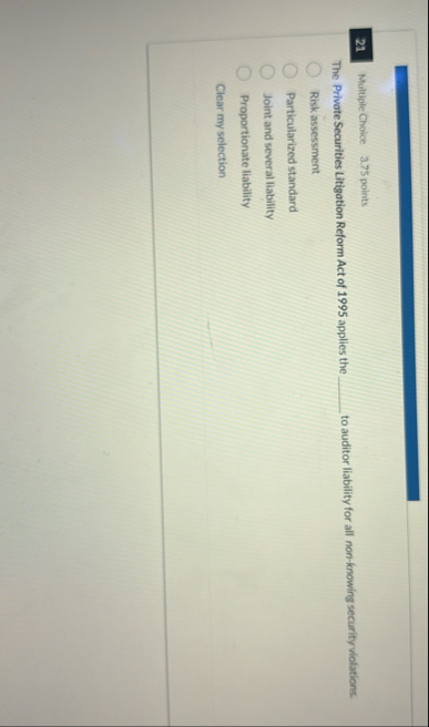 2 1 Multiple Choice 3 . 7 5 points The Private