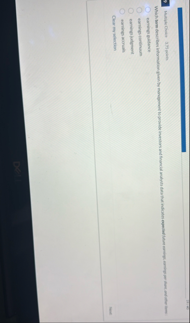 1 0 7 4 0 Multiple Choice 3 . 7 5 points Which