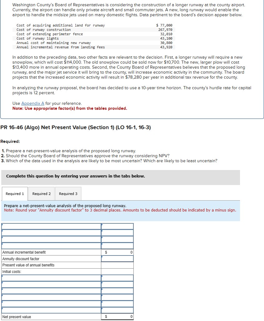 Prepare a net - present - value analysis of the