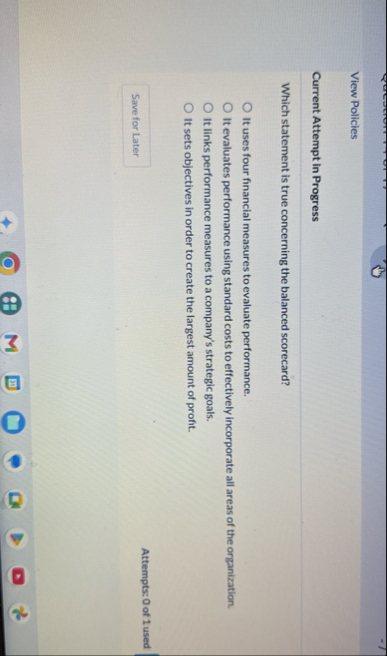 View Policies Current Attempt in Progress Which