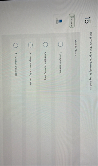 1 5 The prospective approach usually is required