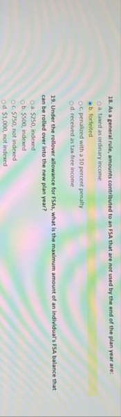 As a general rule, amounts contributed to an FSA