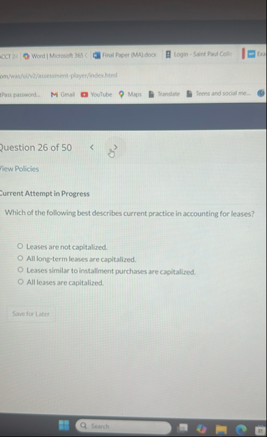 CCCT 2 4 Word | Microsoft 3 6 5 Final Paper ( MA