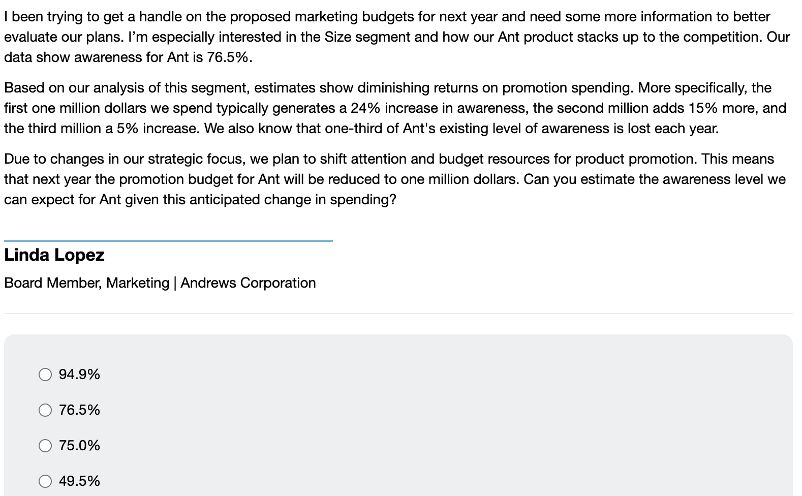 Please help with CapSim homework question