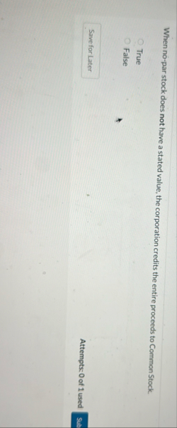When no - par stock does not have a stated value,