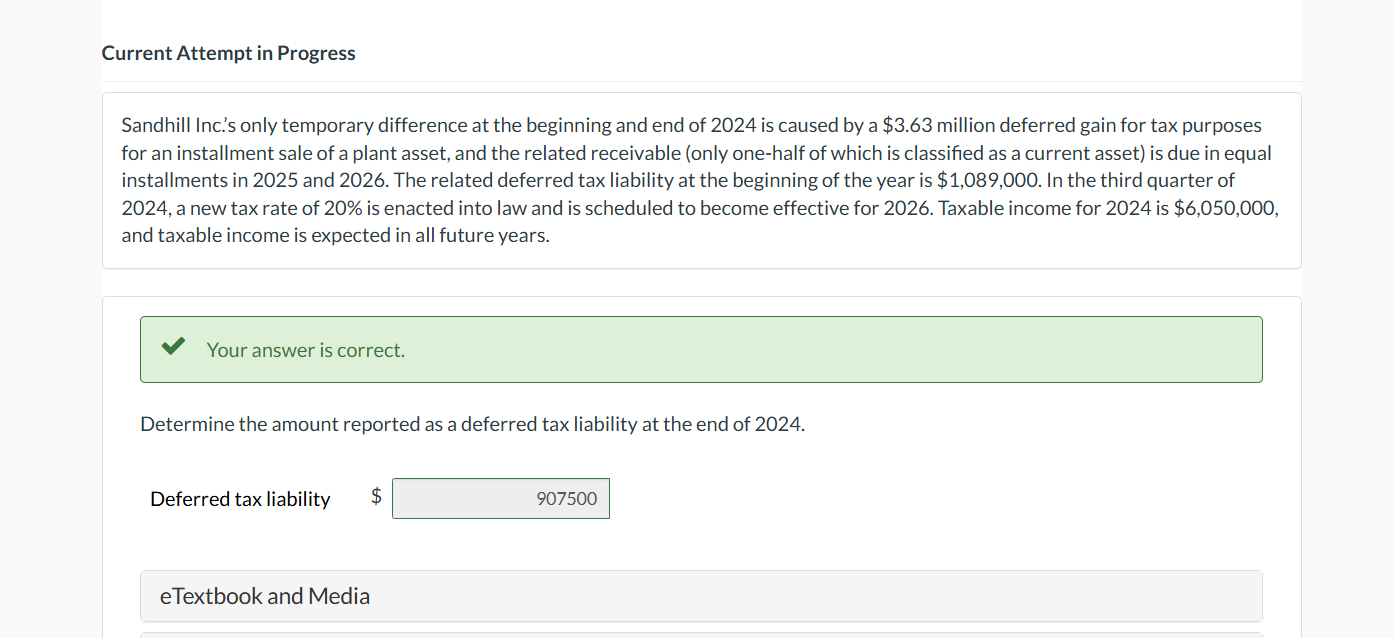 Current Attempt in Progress Sandhill Inc. ' s
