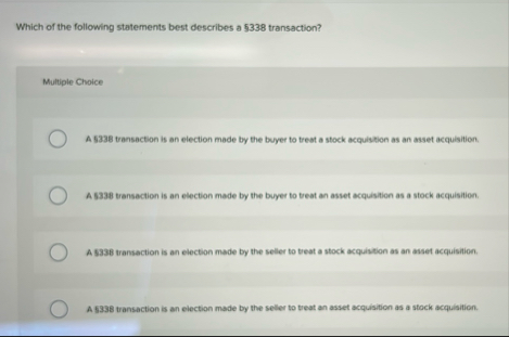 Which of the following statements best describes