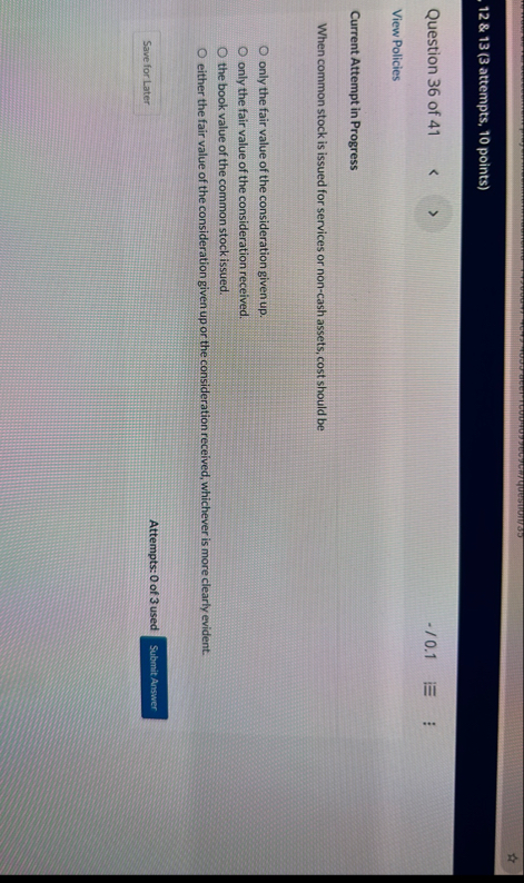 1 2 & 1 3 ( 3 attempts, 1 0 points ) Question 3 6