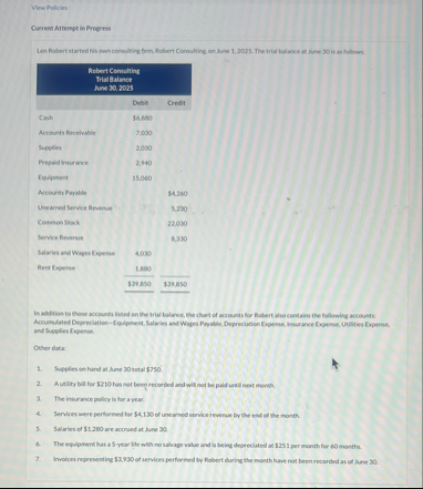 Yow Pollicies Currem Attempt in Propess \ table [
