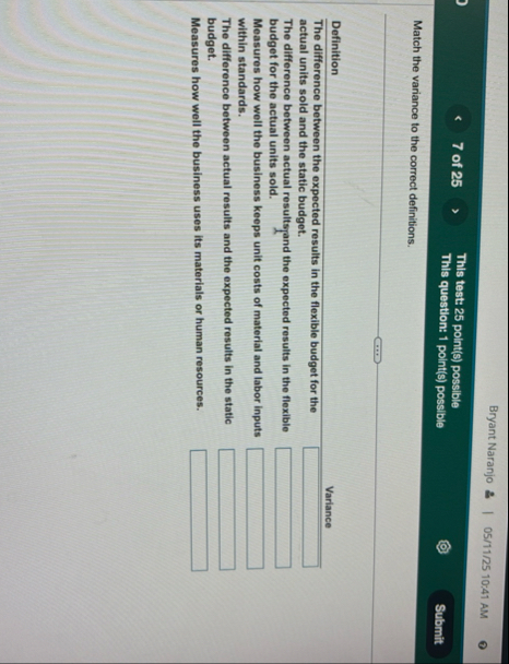 Bryant Naranjo 0 5 / 1 1 / 2 5 1 0 : 4 1 AM 7 of