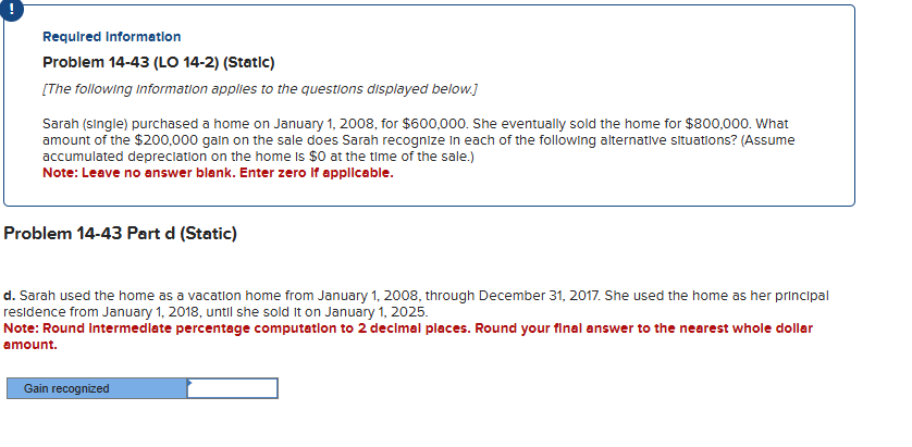 ! Required Information Problem 1 4 - 4 3 ( LO 1 4