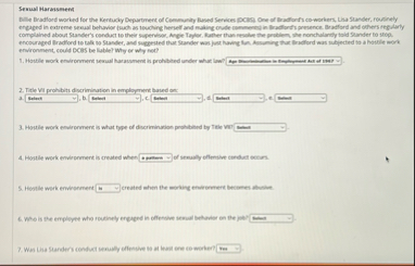 Serval Harassment endronment, could ECES be