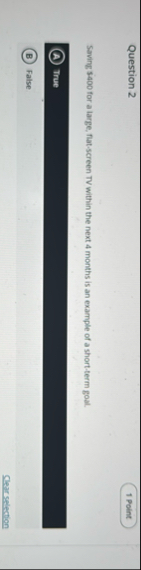 Question 2 Saving s 4 0 0 for a large, flat -