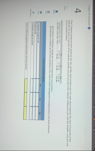 Chapter 2 3 Homework ( i ) 4 Chip Company
