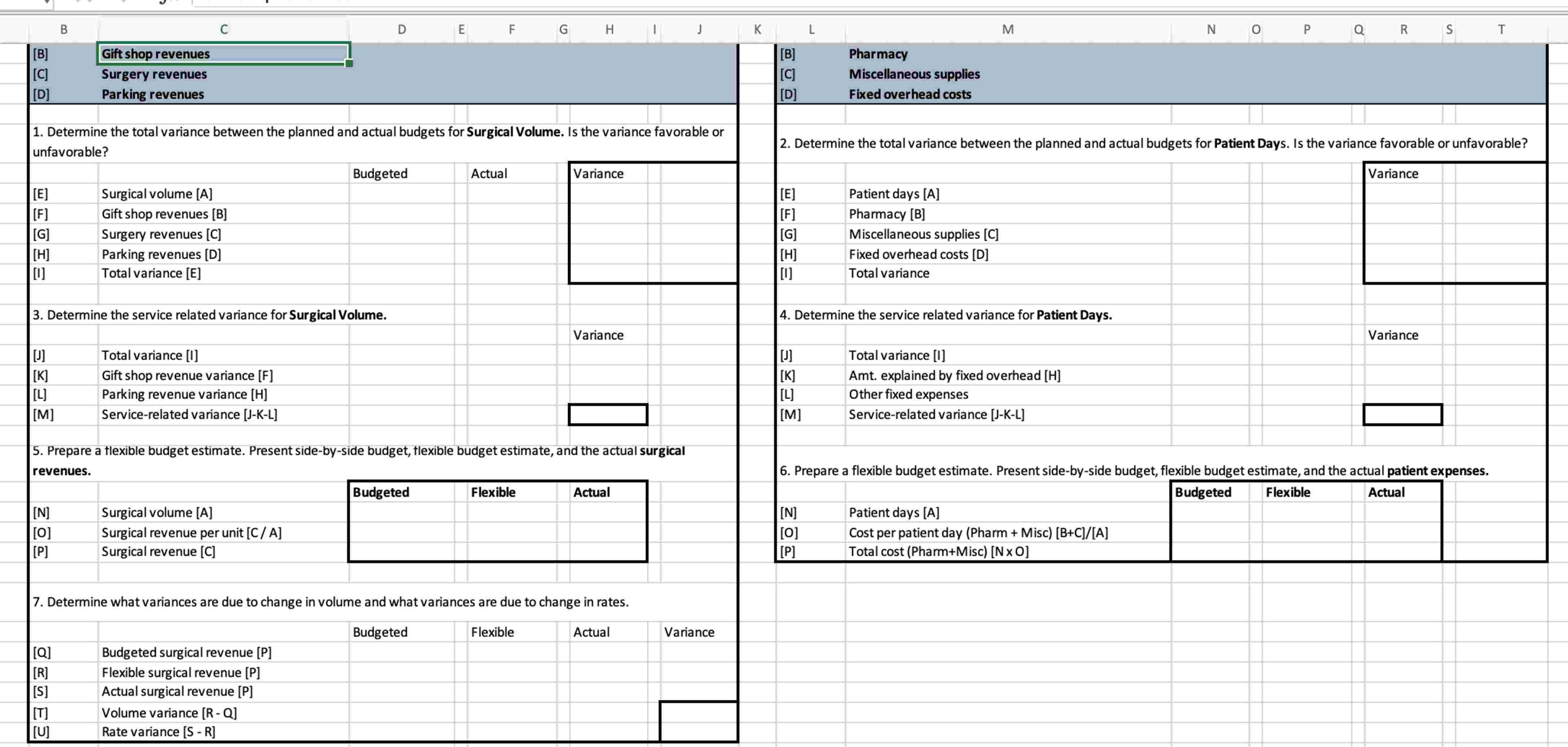 Can you create this excel and answer this