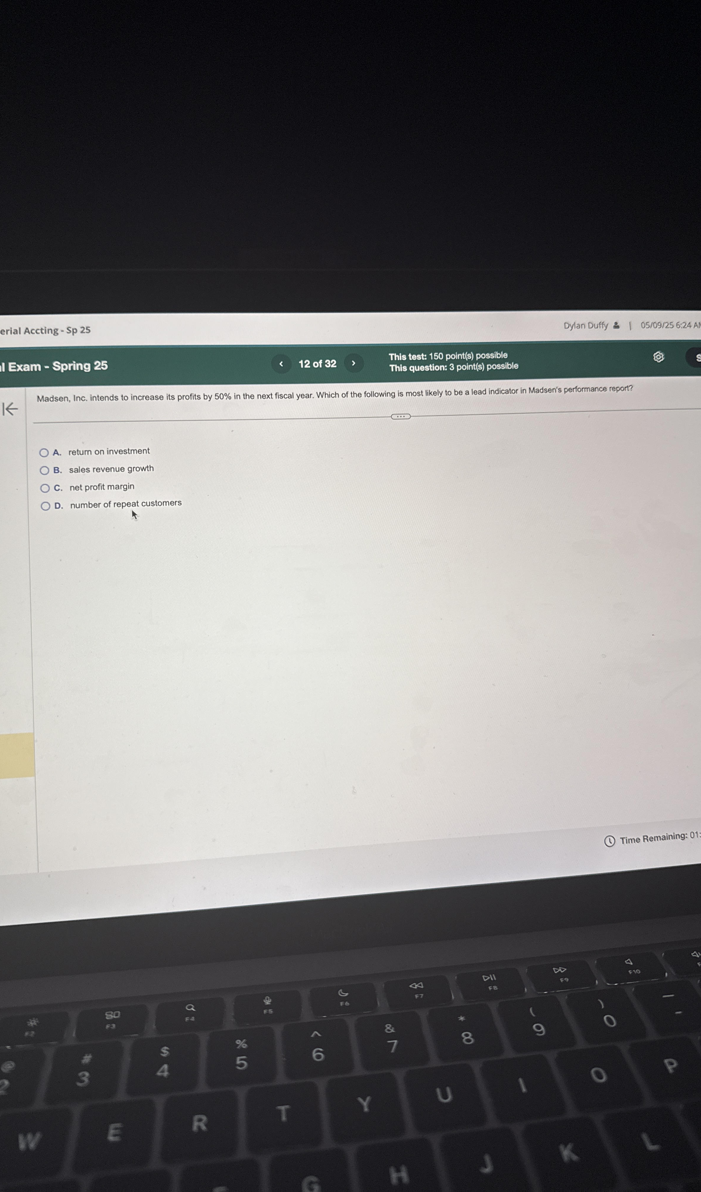 erial Accting - Sp 2 5 Dylan Duffy 0 5 / 0 9 / 2