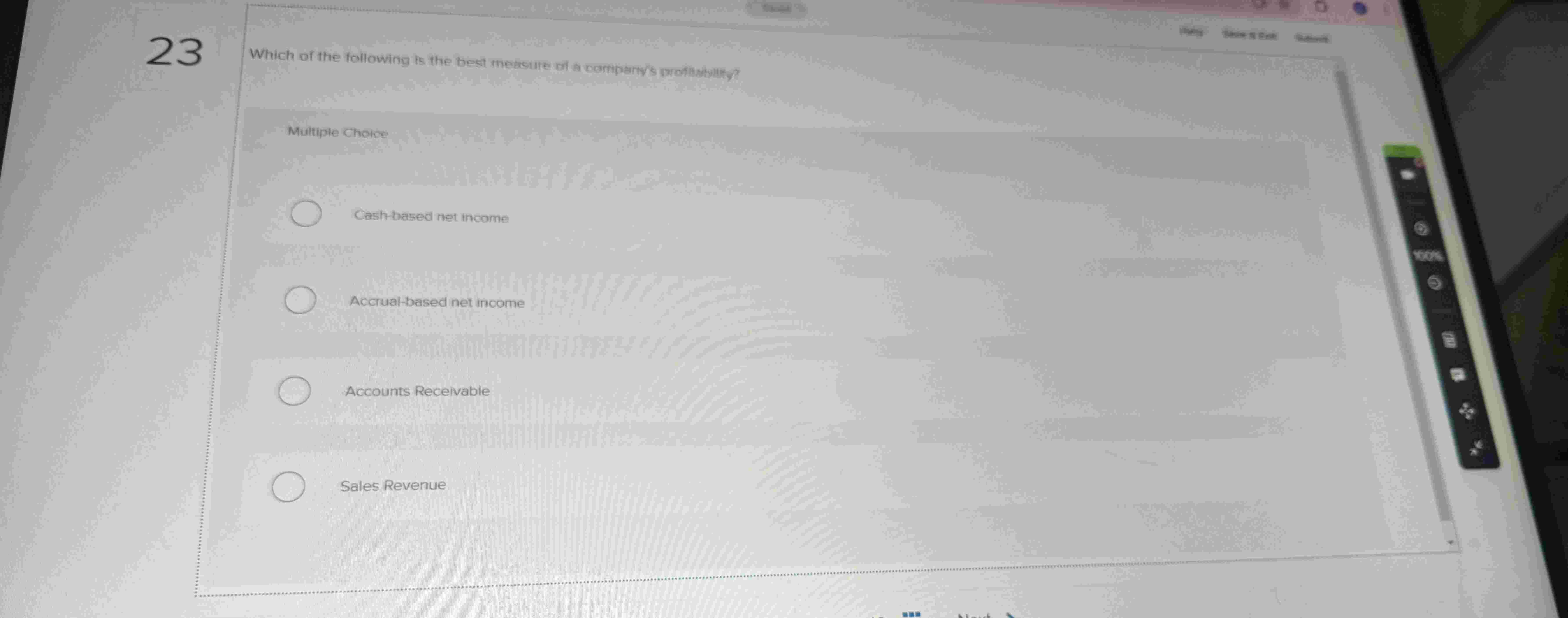 Which of the following is the best the acure of a