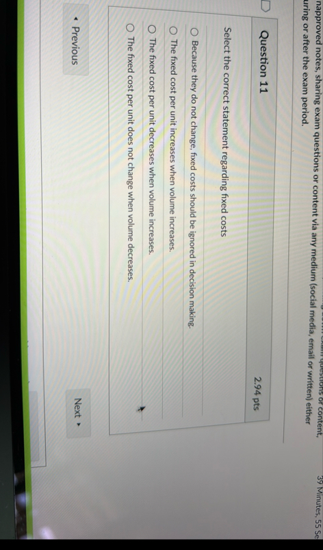 napproved notes, sharing exam questions or